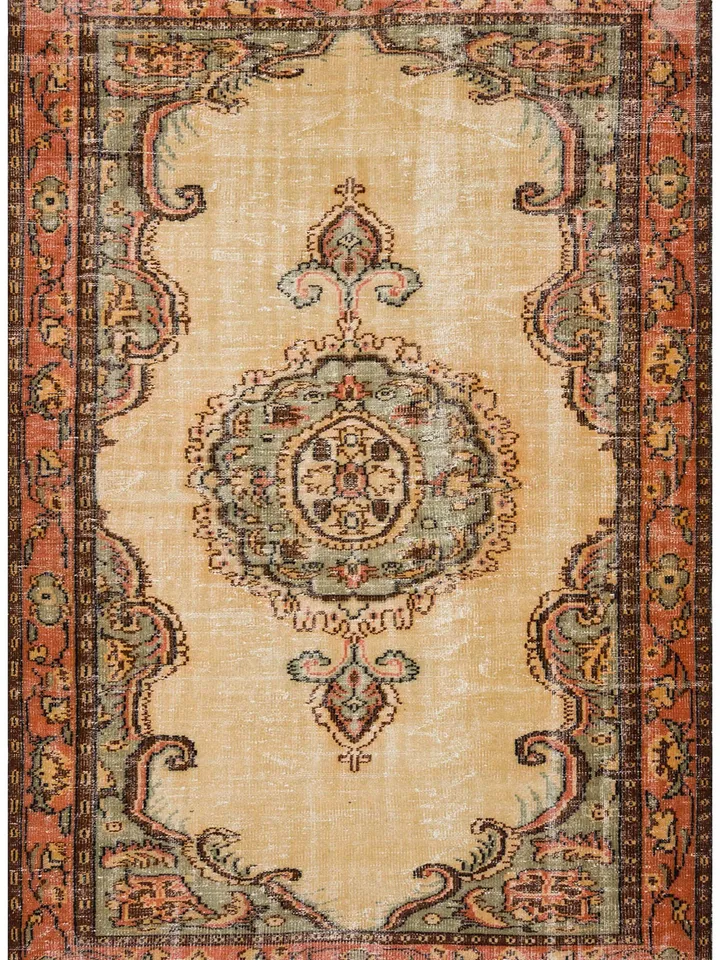Wool Turkish Rug, Handmade Turkish Rug, Vintagr Carpet, 181 x 270 cm ,Hand made Carpet