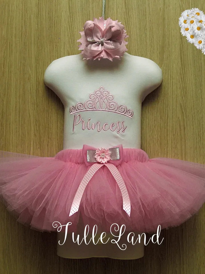 Crown Princess Tiara Girl Baby Design Applique for Machine Embroidery