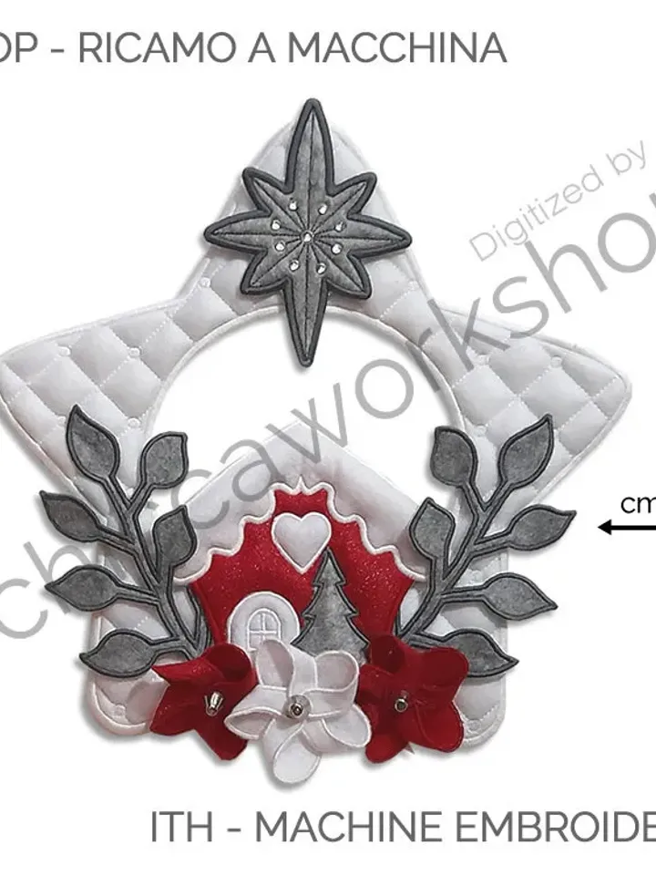 ITH Stella di Natale - Ricamo a macchina con tutorial