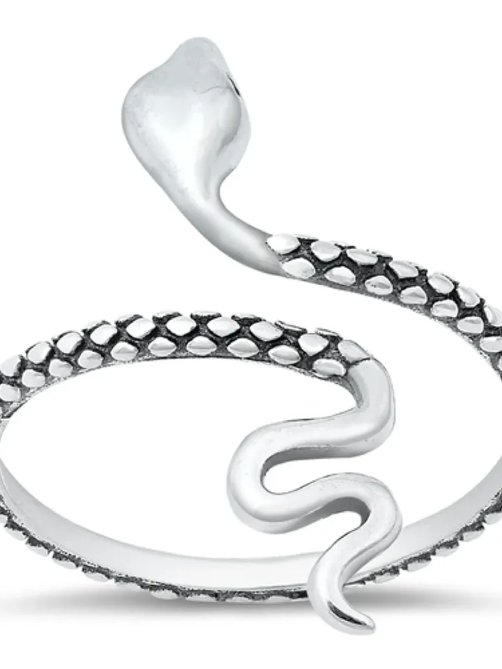Thumb Ring, Sterling Silver Snake Ring, Snake Toe Ring, Wrap Ring, Rings for Women, 925, Snake Thumb Ring, unisex ring, Size 5 to 10
