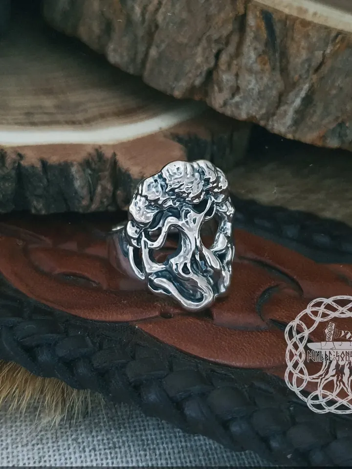 Yggdrasil Ring, World Tree Ring, Viking Ring, Sterling Silver Ring, Norse Ring, Norse Jewelry, Viking Jewelry
