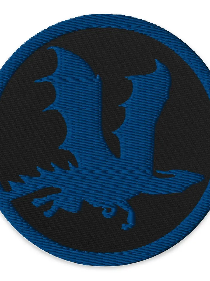 3&quot; Blue Dragon Embroidered Patch | Dungeons and Dragons Jacket Patch, Embroidered Clothing Patch, Sew on and Iron Applique