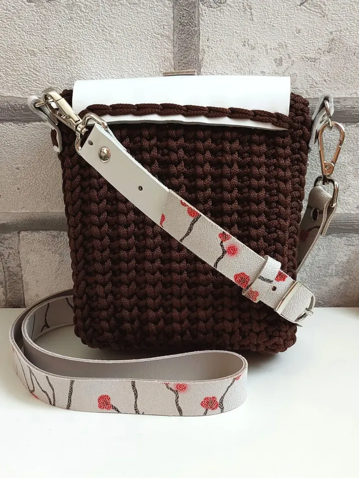 Small shoulder bag with strap
