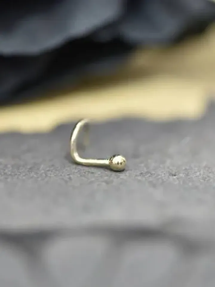 Solid 14K Gold Nose Stud