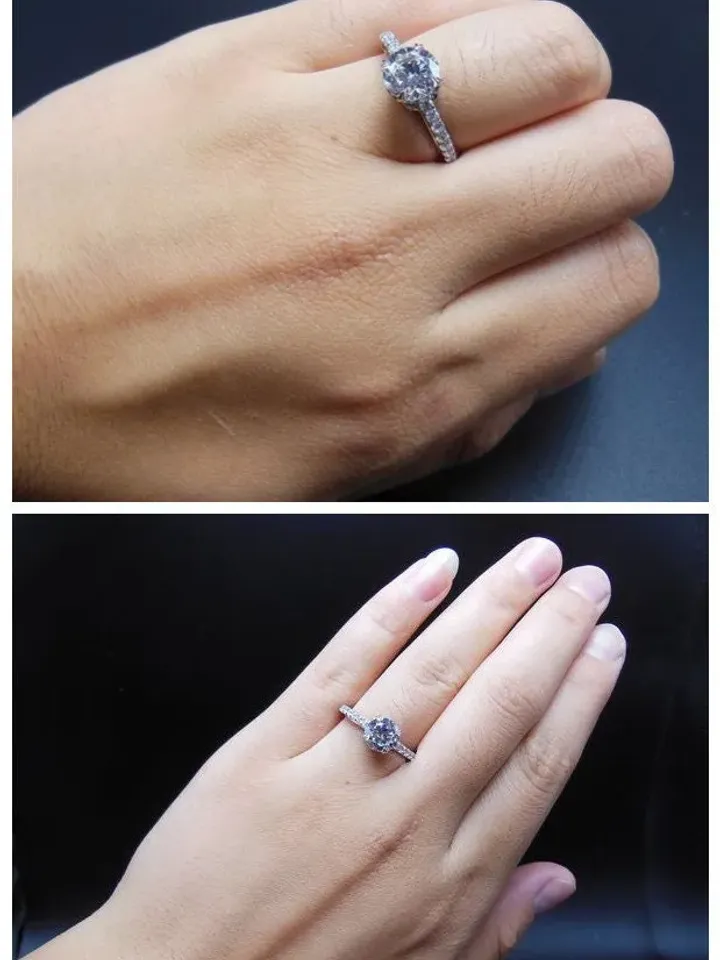Round Semi Mount, Solid 14K White Gold Round 7MM Fashion Semi Mount Ring, Diamond Ring, Engagement Ring, Promise Ring