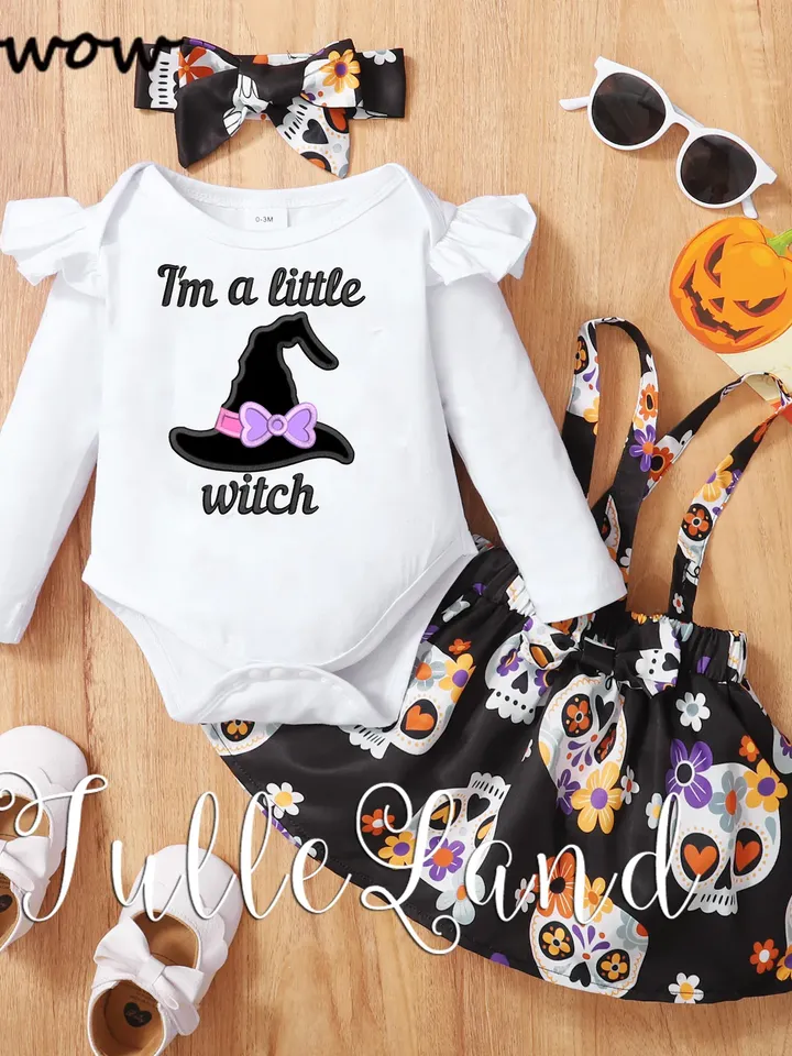 Halloween Little Witch Machine embroidery applique design