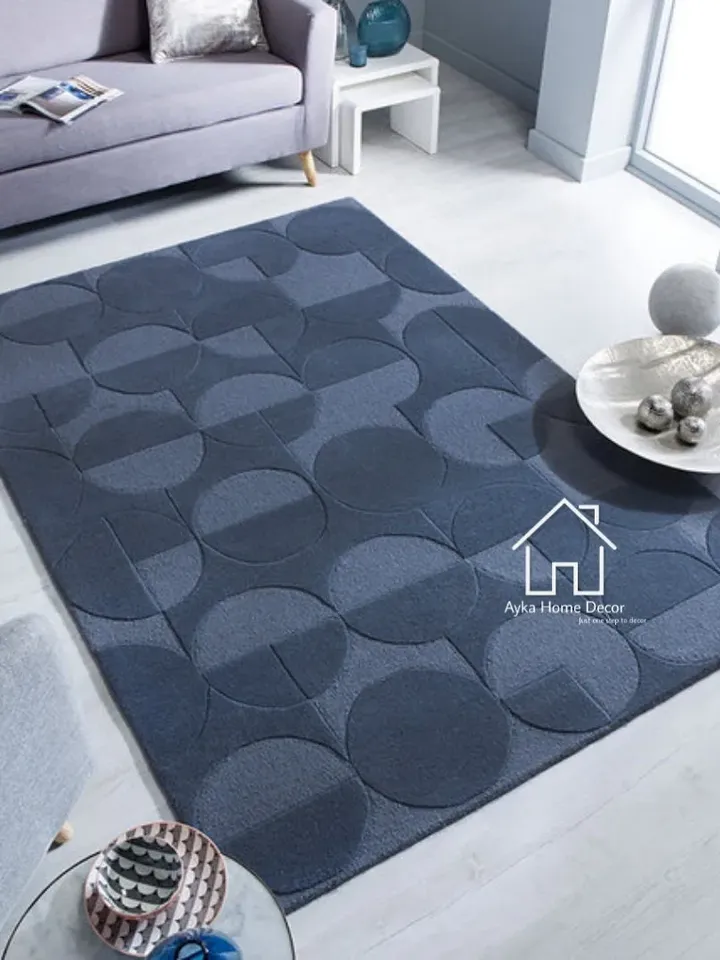 Designer Hand Tufted Wool Area Rug Modern Area Rug Handmade Area Rug Hand Tuft Rugs Morden Rugs Living Room Rugs Bed Vintage Rug / Christmas