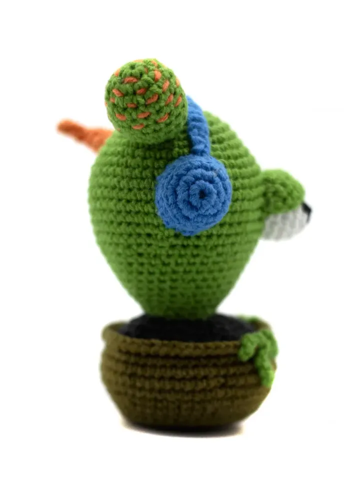 Cactus monster fantasy plant faux, plant planter sculpture succulent figurine house plants, plant fake, Halloween gifts
