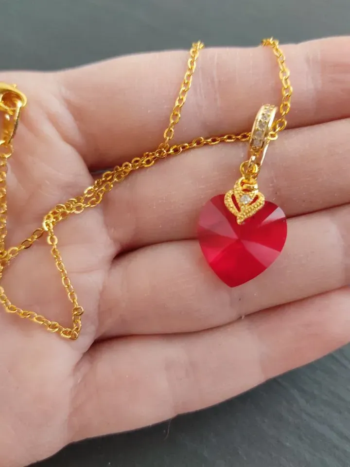 ネックレス・ペンダント [KINDABABY] red heart point crystal necklace $_57.JPG?set_id=8800005007