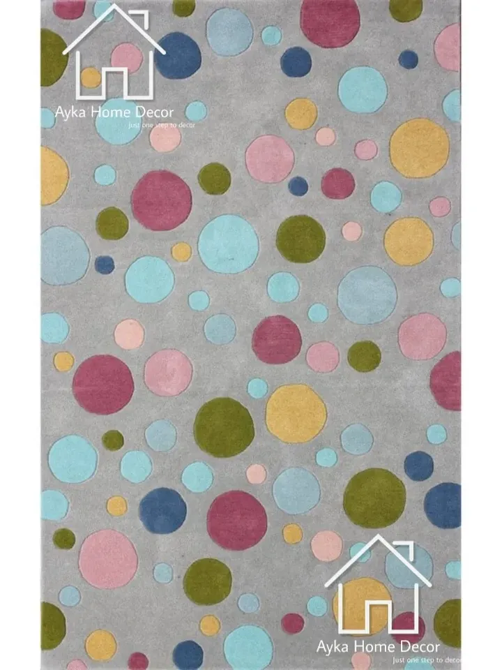 Ayka Spot Hand Tufted 100% Pure Woolen Area Rug For Hall Kitchen Living Room Bed Room Dining Room Kids Room Carpet / Grey Rug / Christmas