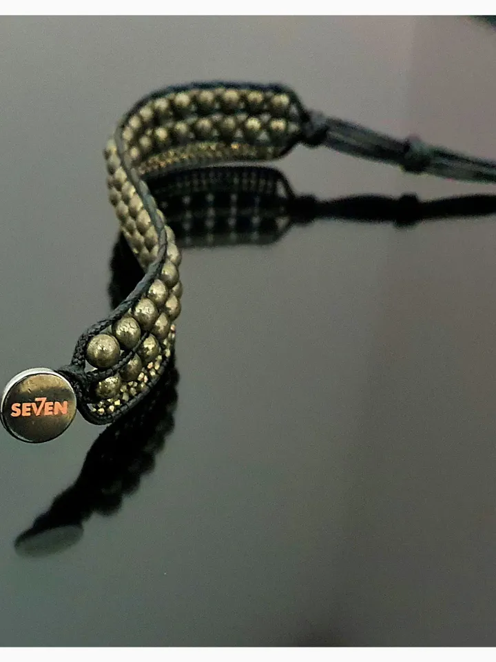 Natural Pyrite Gemstone Bracelet / Wealth Bracelet / Gift For Women / Femme Bracelet / Gift For Her / Gift For Mom / Crown style bracelet