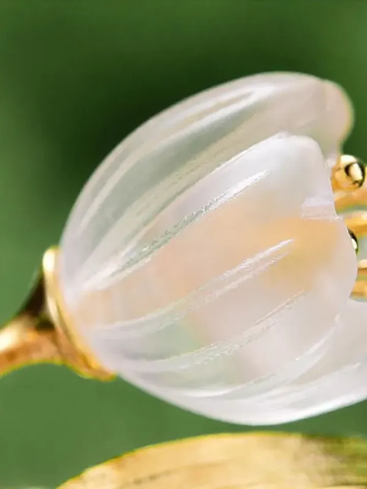 Lotus Flower Ring, Gold Flower Ring