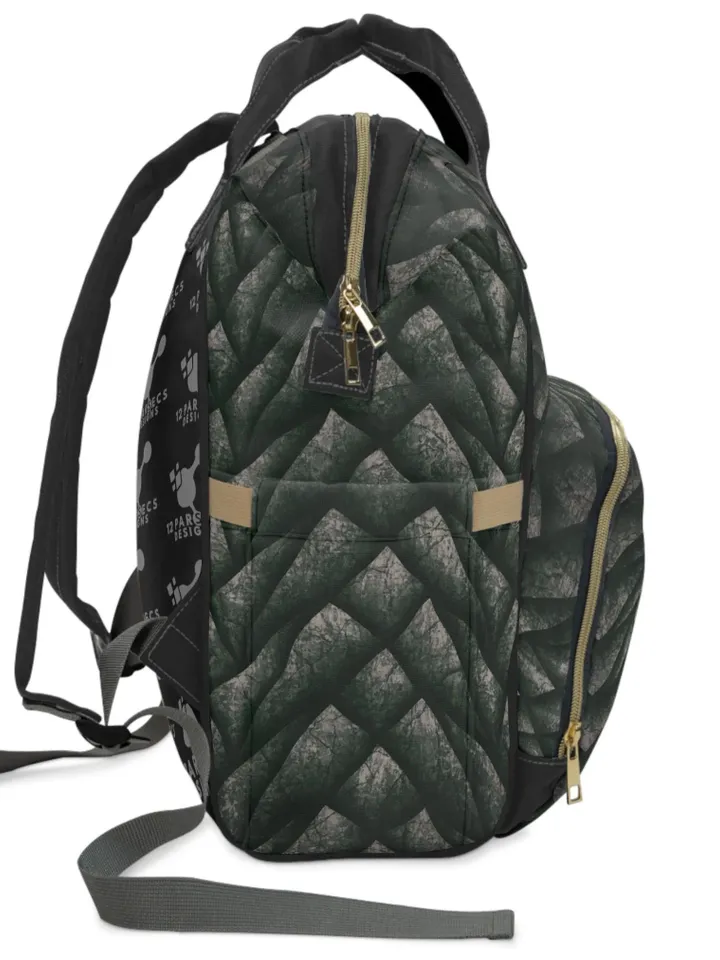 Dragon Scale TTRPG Backpack | Tabletop Roleplaying Game Bag, LARP Backpack, Wargaming Organizer, DnD Dice Set, Dragon Gift for Geek