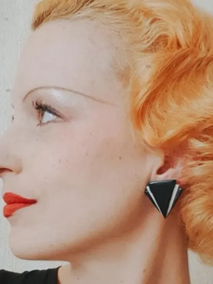 Gatsby Triangle - Earrings - Art-Deco Earrings - 20s - Roaring Twenties - Gatsby Jewelry - Art-Deco Jewelry - Charleston - Glitter Paradise®
