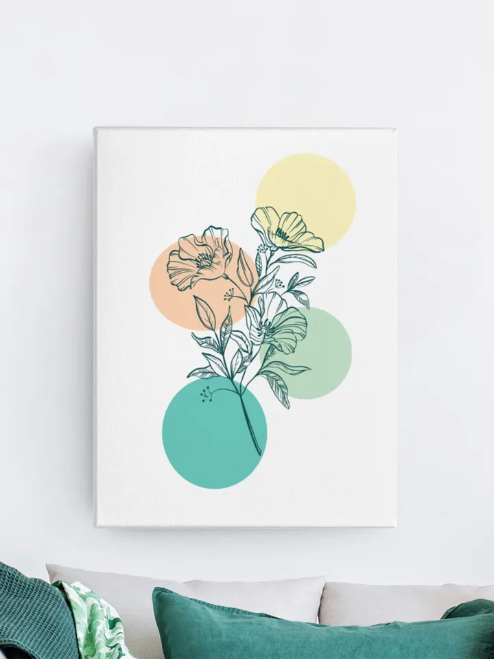 Flower Wall Art, Flower Painting, Canvas Wall Art