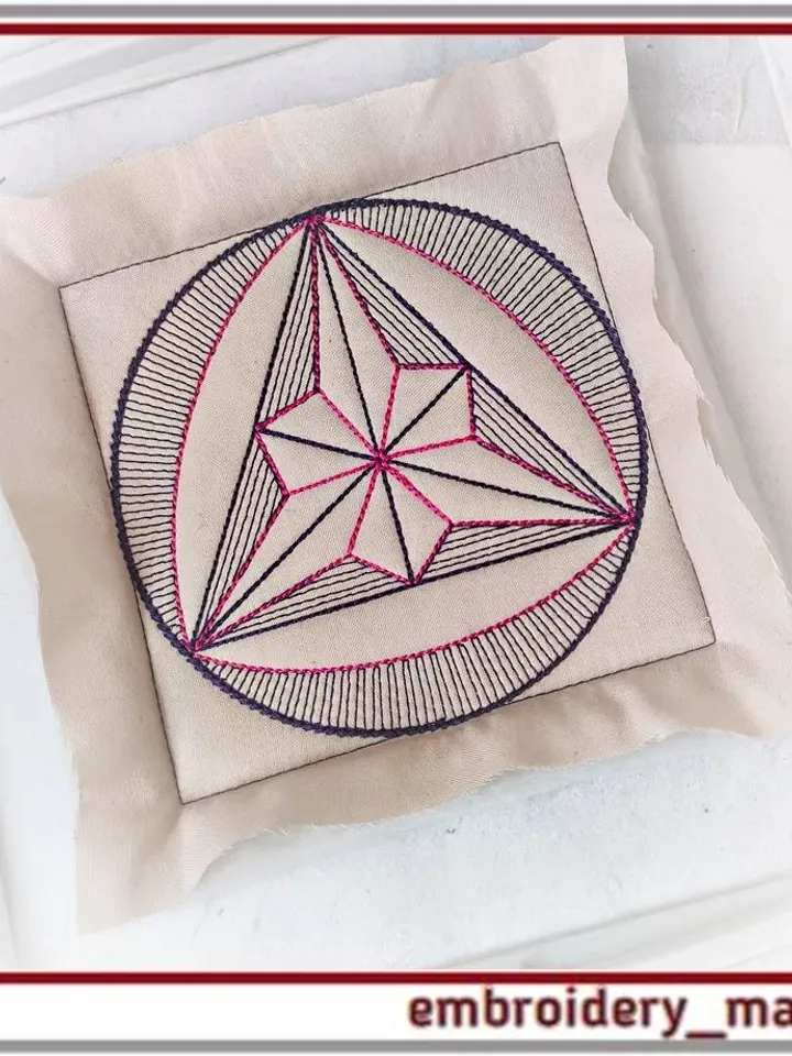 25 Quilt Block Machine Embroidery Designs - 6 Sizes