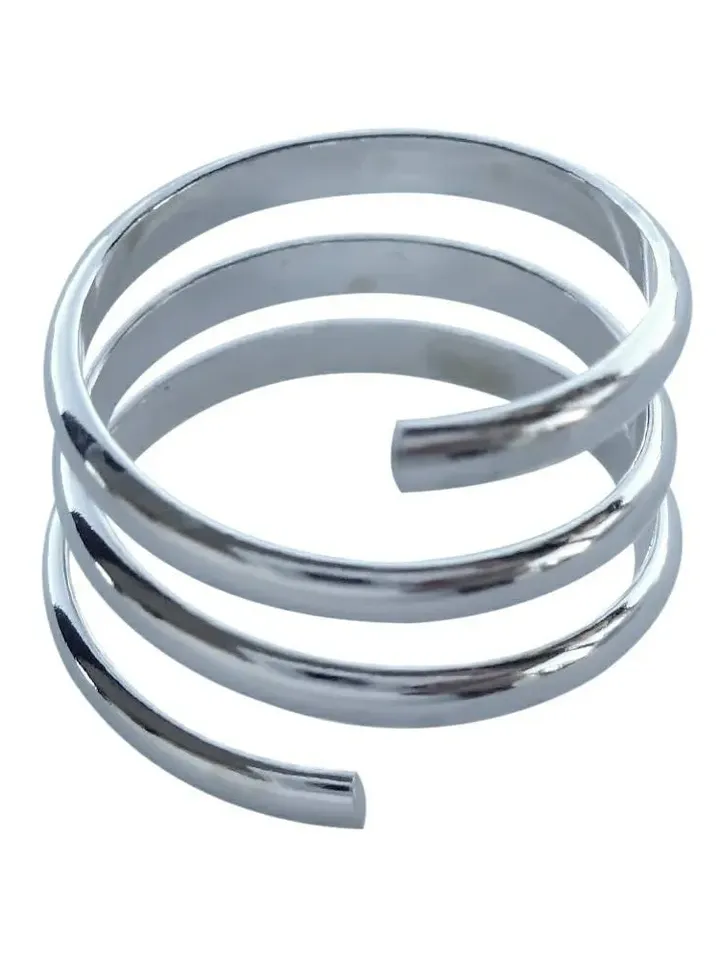 Wide Toe Ring · silver toe ring · Sterling Silver Yoga Wrap Swirl Adjustable Toe Ring · toe rings for women · midi ring · birthday gift idea
