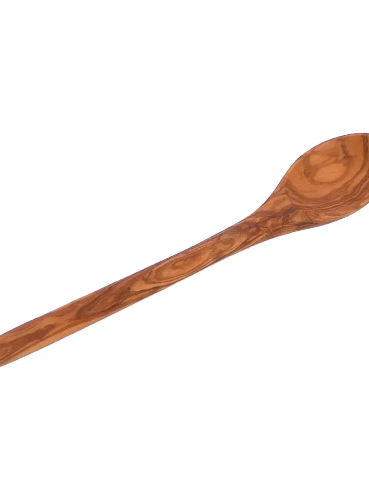 Olive Wood Soup Spoon 23.00 cm / 9.06" - Beautiful wooden Spoon. Handmade Gifts / Bridal shower / must have in kitchen / Olive Wood Spoon