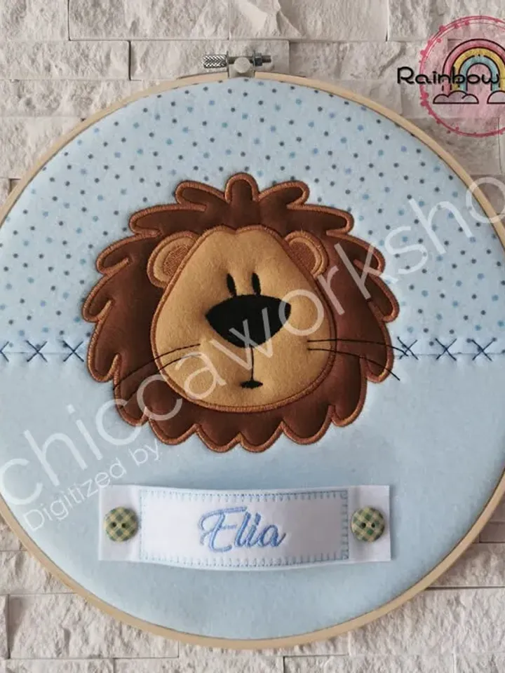 ITH Baby Shower Leone - Ricamo a macchina con tutorial