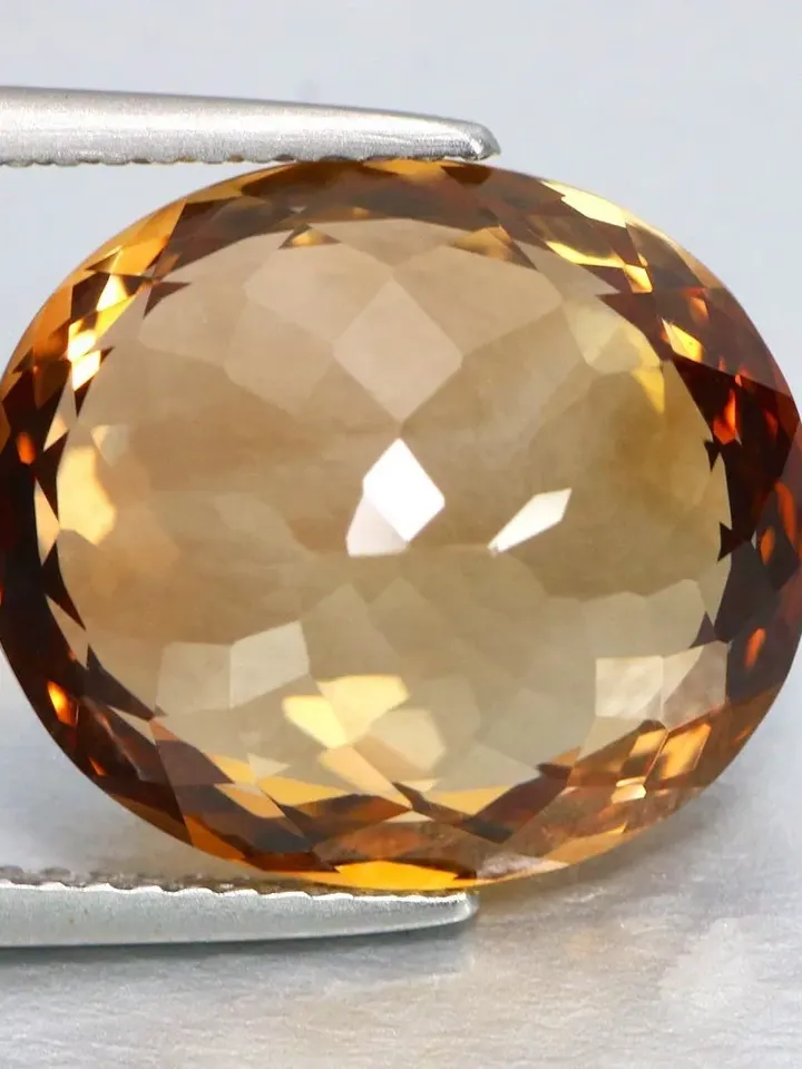13.50 Ct Amazing Rare Beautiful Cut 100% Natural Imperial Color Champagne Topaz