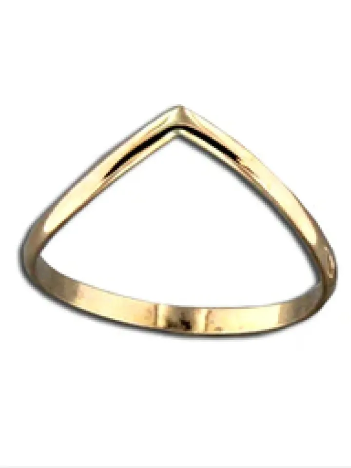 Thumb Ring, Chevron Gold Thumb Ring, 14k, Gold Filled, Stacking Ring, Minimaliat