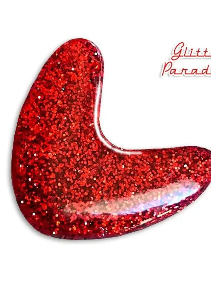 Atomic Boomerang Glitter Dust - Brooch - Boomerang - Mid-Century Modern - 50s - 60s - Lucite - Boomerang Brooch - Retro - Glitter Paradise®