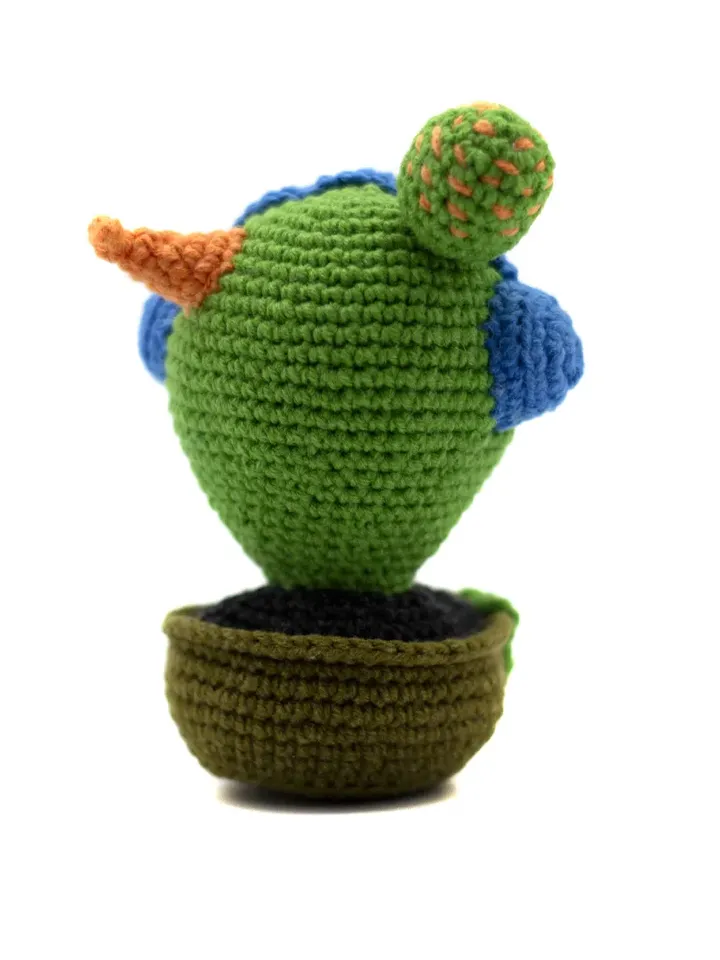 Cactus monster fantasy plant faux, plant planter sculpture succulent figurine house plants, plant fake, Halloween gifts