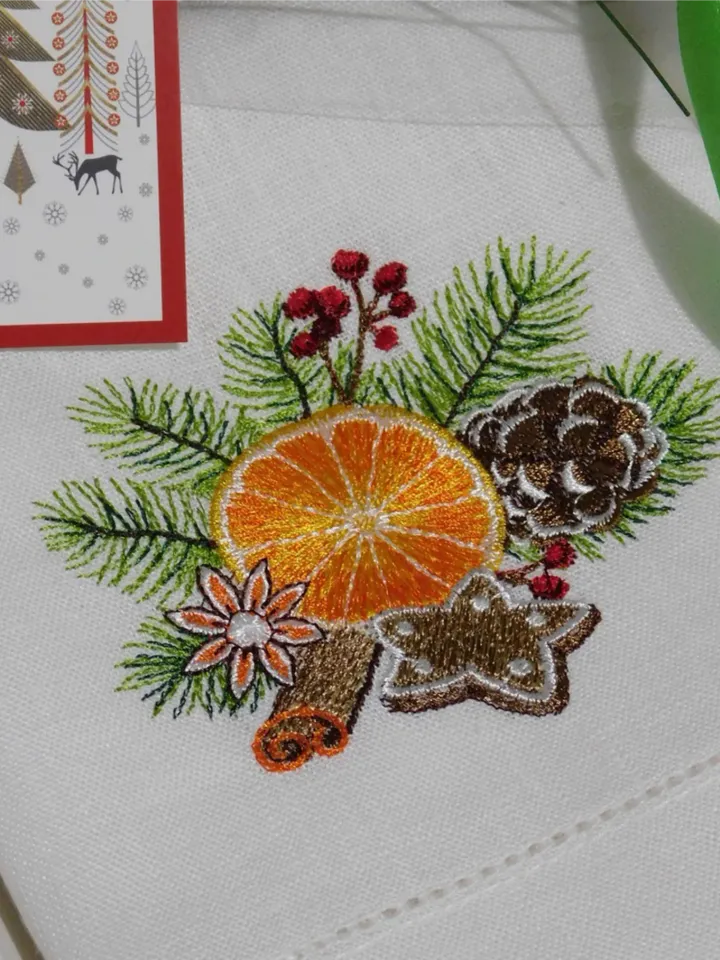 Christmas mood machine embroidery design