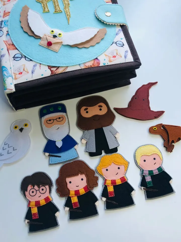 Magical Handmade Felt Books for Harry Potter, Fans and Wizardry Enthusiasts