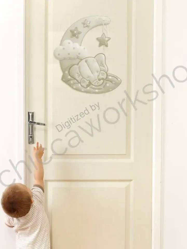 ITH Ghirlanda Elefante - Ricamo a macchina con tutorial