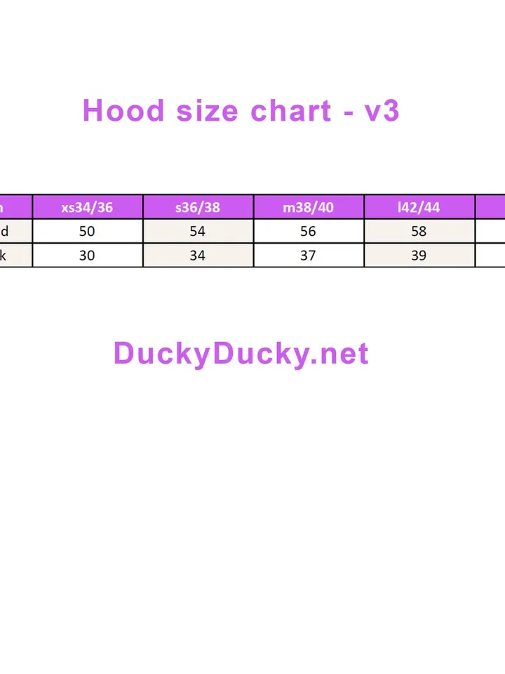 DuckyDucky Submissive Hood 100% latex - neck ring back zip
