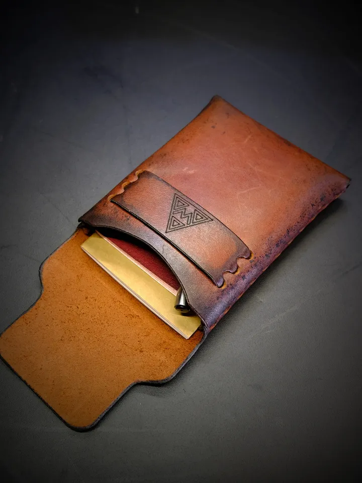 Stitchless Leather pattern - Field notes cover, passport cover NS4