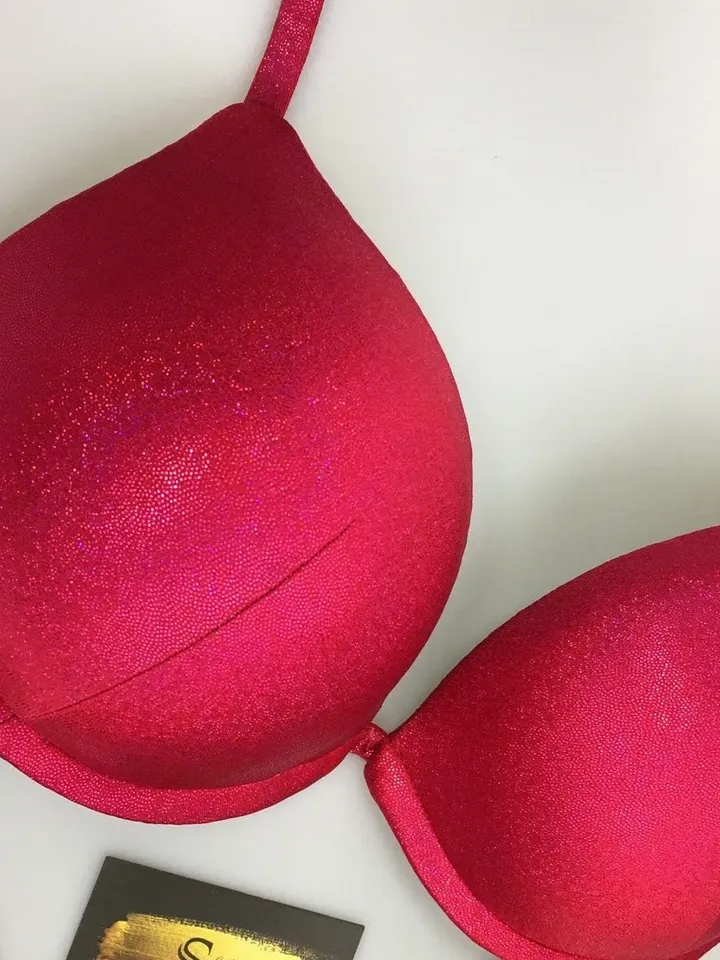 Bright pink biflex base - fitness bikini