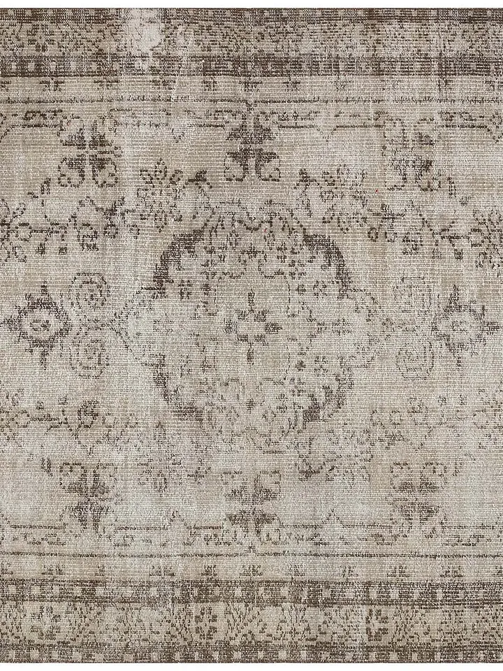 RugRevive: Vintage Turkish Carpet - 166x280 cm, Handmade Gray Rug with a Tale of Beauty & History.