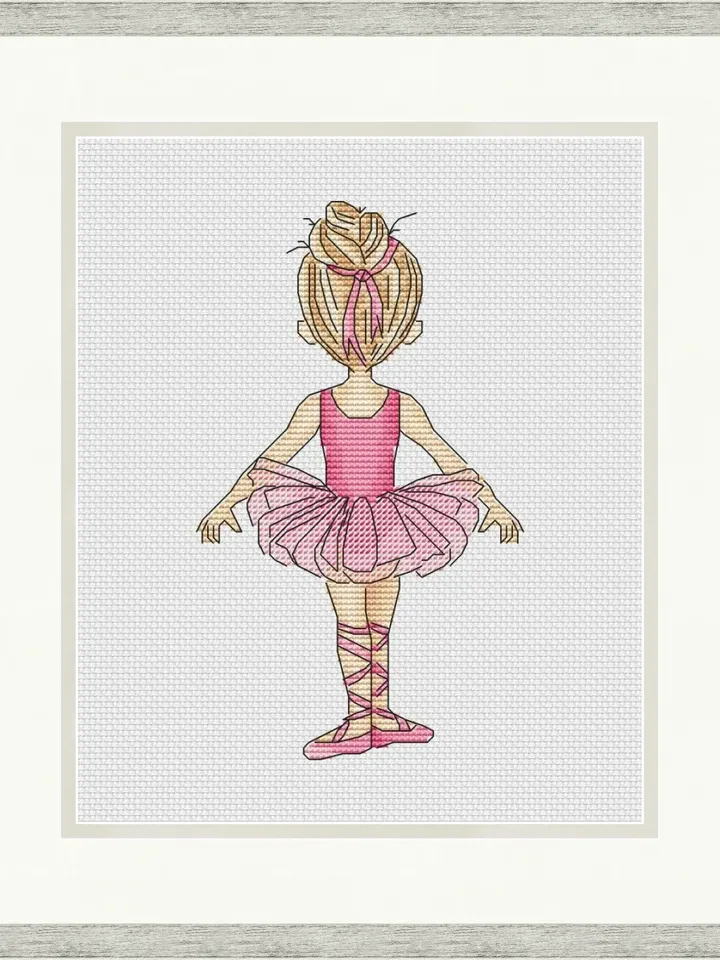 Ballet dancer Cross Stitch Pattern, Ballerina Cross Stitch design, Ballet cross stitch picture, Dancer Cross Stitch