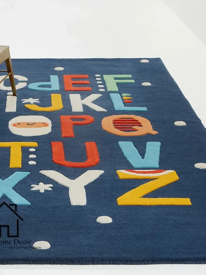 Ayka kido Woolen Area Rug For Hall Kitchen Living Room Bed Room Dining Room Kids Room Carpet / Alphabets Rugs / Kids Hall Rugs / Christmas