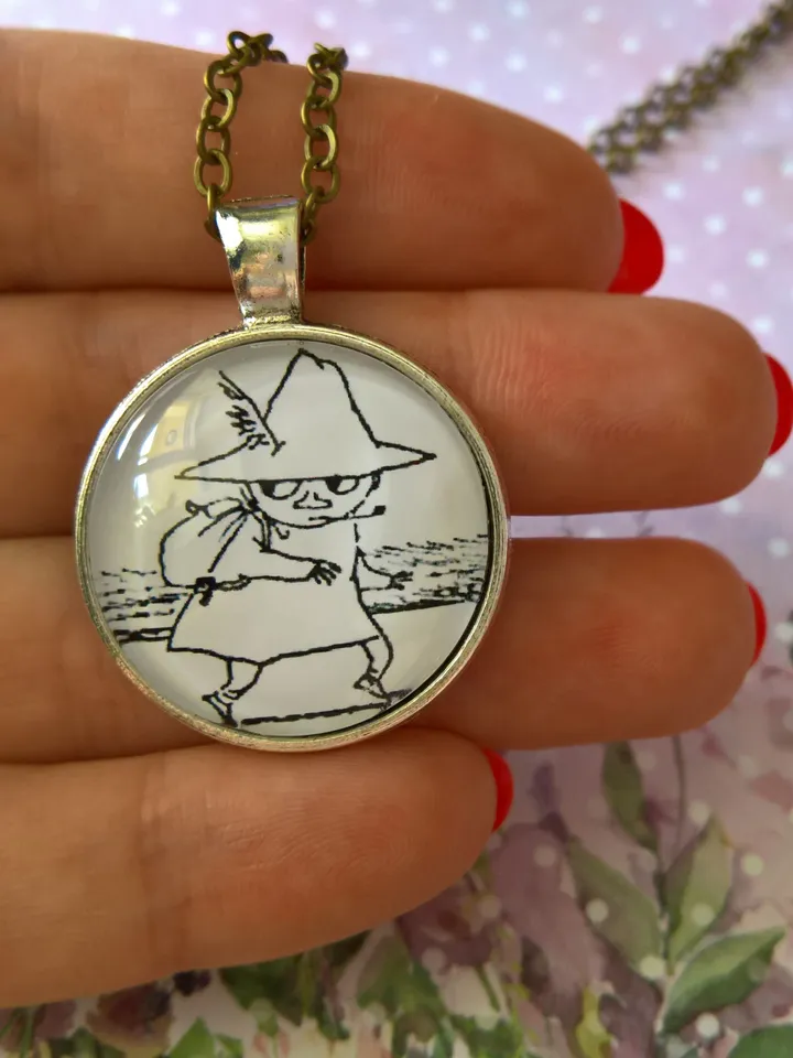 Snufkin pendant Snufkin in the hat Moomin necklace Moomin pendant