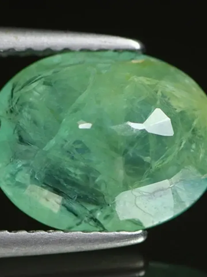 2.97 Ct AAA Remarkable 100% Natural Transparent Bluish Green Grandidierite Oval loose Gemstone
