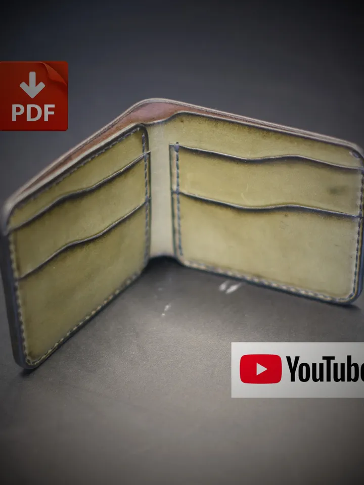 Leather pattern wallet - "Boba Fett" BF19