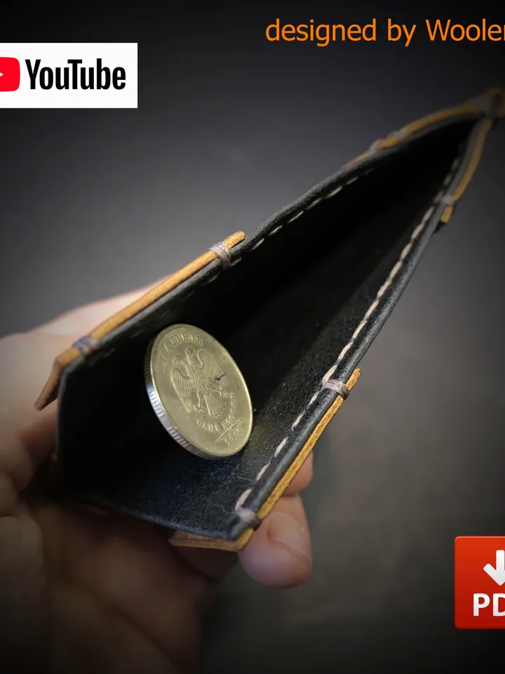 X-Pocket wallet - leather wallet by Woolenpaw MW5