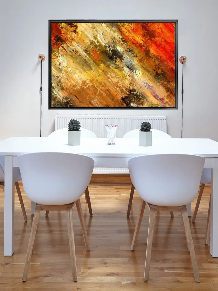 Abstract Print on Canvas , Floating Frame Option, Modern Wall Art, Extra Large Canvas Wall Art