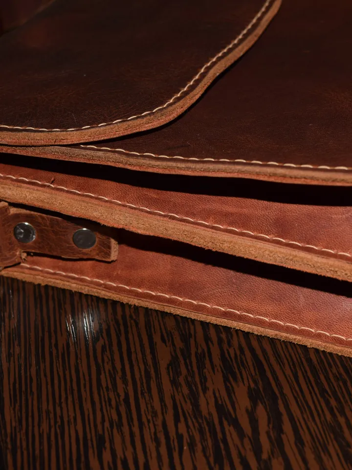 Leather shoulder Bag  - Leather Wax - Shoulder Bag - Vintage Shoulder Bag - Shoulder Bag