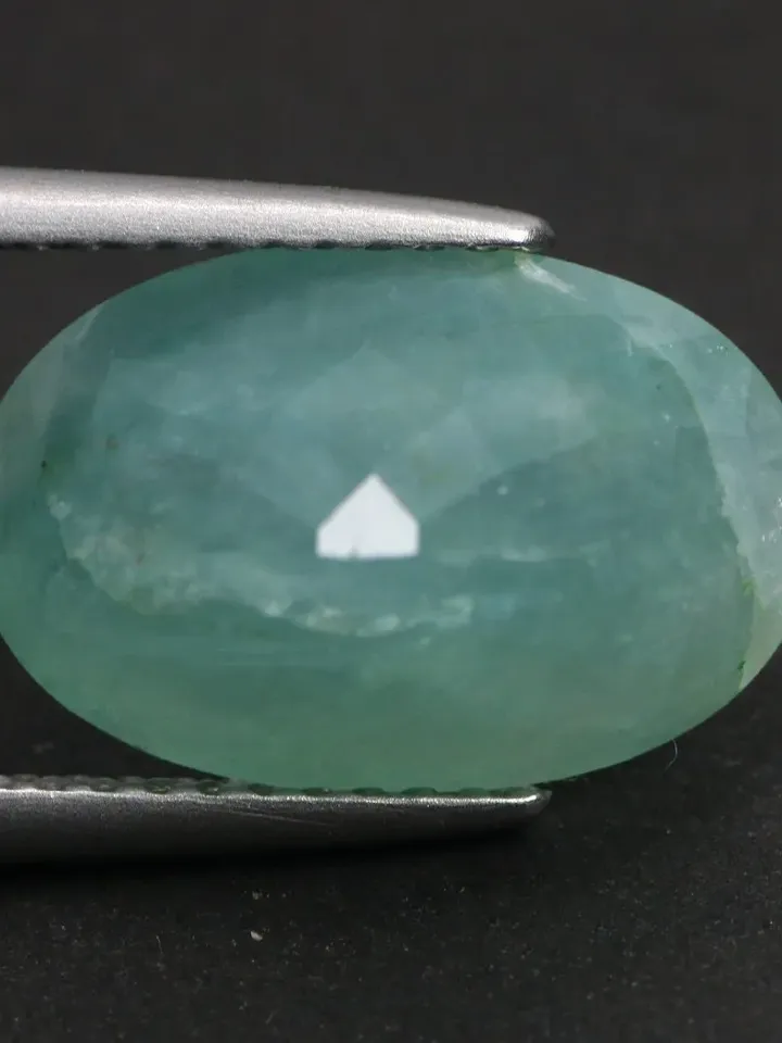 5.67 CT "Emil "Certificate Very Rare100% Natural Blue Greenish Grandidierite