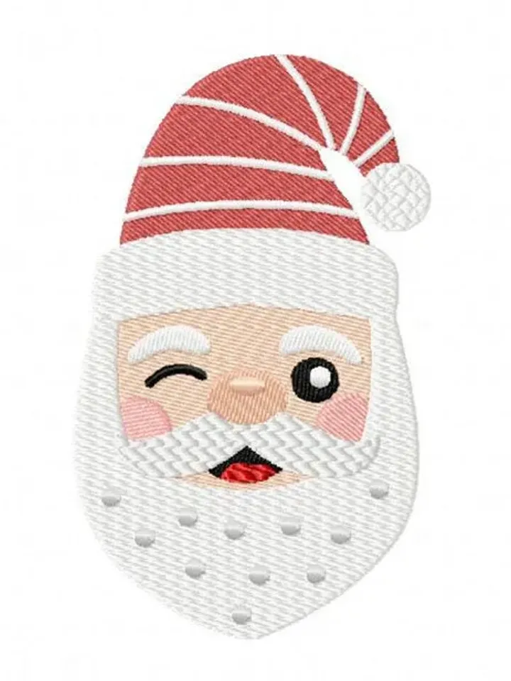 50% off,Santa Claus AppliqueDesign- Christmas Applique Embrodery Design For Children- Santa Face Machine Embroidery Design-7 Size Degital