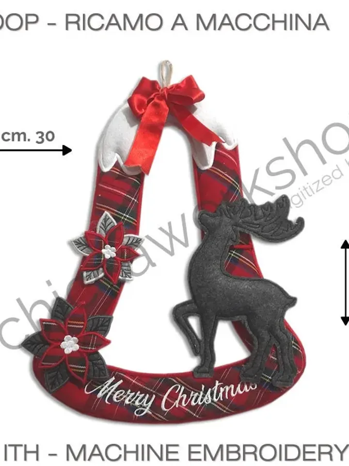 ITH - Christmas Bell - Ricamo a macchina