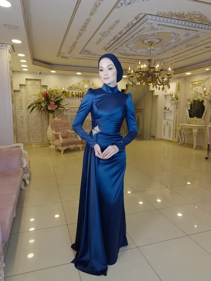 AHUNARE HIJAB - Wedding Dress, Muslim Evening Gown, Nikah, Islamic Wedding, Engagement, Bridesmaid
