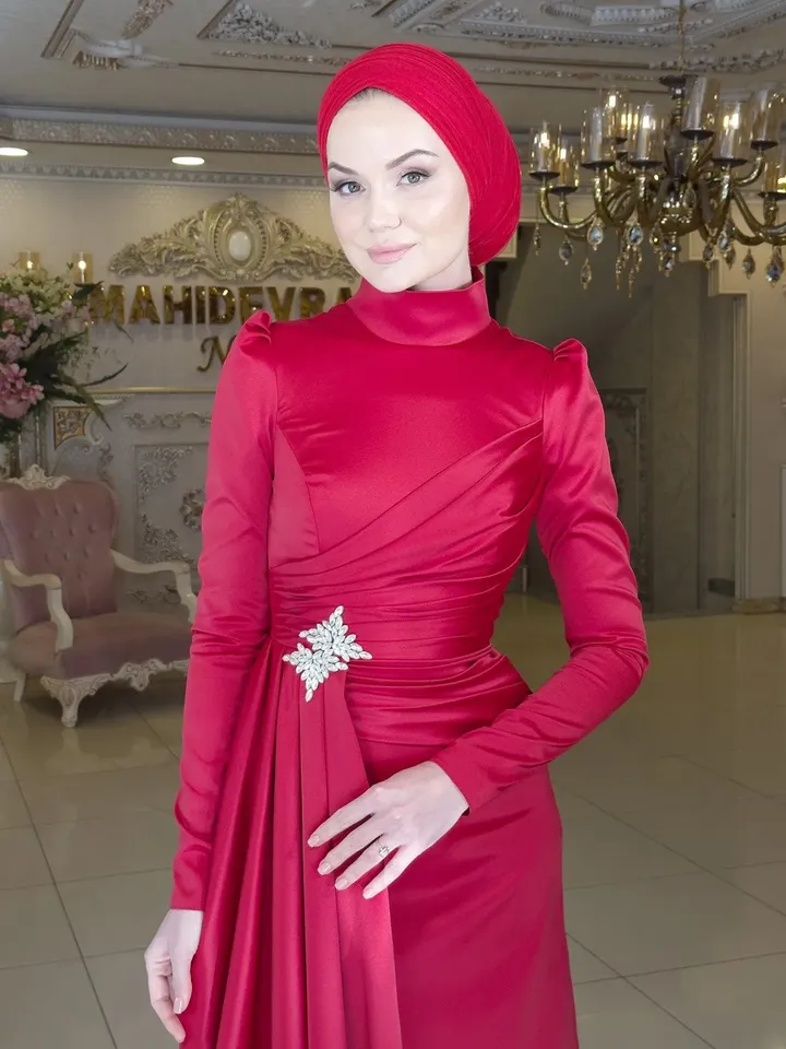 AHUNARE HIJAB - Wedding Dress, Muslim Evening Gown, Nikah, Islamic Wedding, Engagement, Bridesmaid