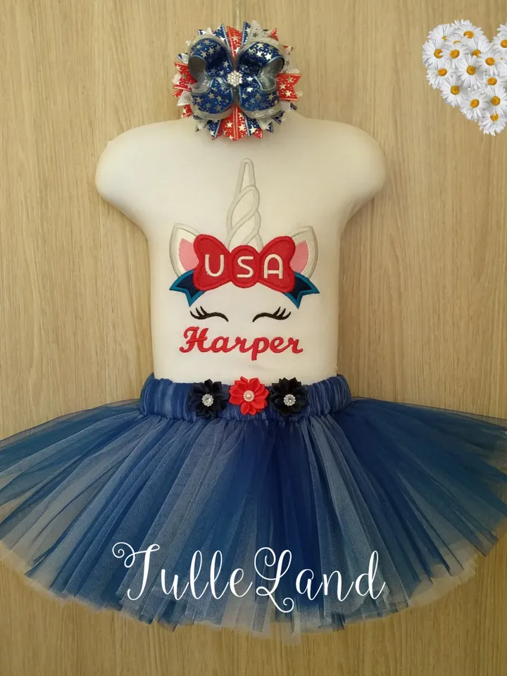 Unicorn American Patriot Uncle Sam Hat 4th July applique Machine embroidery design