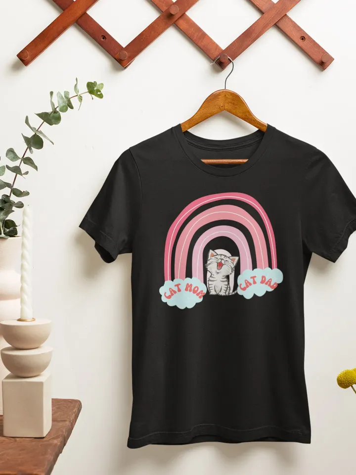 Cat Mom | Cat Dad | Gift For Single Parent | Gift for parent | Cat Mom Tee