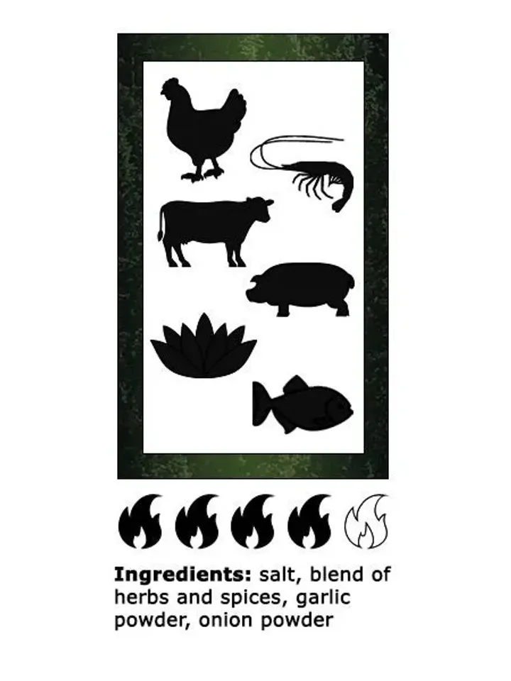 Spicy Cajun Seasoning -- Louisiana-style spice -- all-natural preservative-free -- The Spice Project